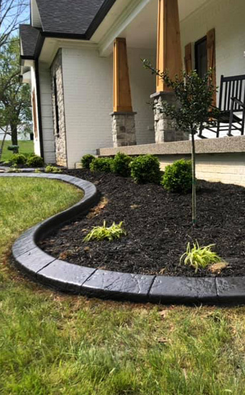 Decorative Landscape Edging, How To Do Metal Garden Edging With Concrete